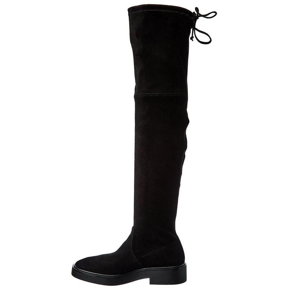 Stuart‎ Weitzman Black Mara Suede Over-The-Knee Boot 37.5